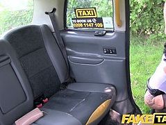 Fake Taxi Sex mad MILF loves to ride cock in London taxi