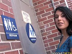 Lily Anderson is dreaming about black cock. Today she tries anonymous interracial sex at a public restroom. Lily bent over and her pussy became a safe haven for all the black cock the wall had to offer...