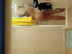 Amazingly cute sister naked in the shower