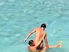 Nude Beach - Little Tits Redhead Babe BlowJob