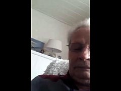 grandpa stroke on webcam