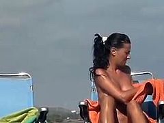 Nude Beach - Busty Babes Pussy Views