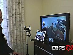 Sexy honey taking care of obese rod