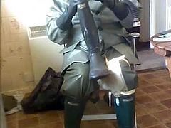 Piss and rubber.