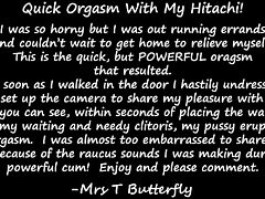 Quick Hitachi Wand Orgasm