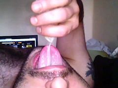 drink my cum from condom