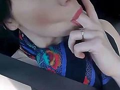 Fingering in car