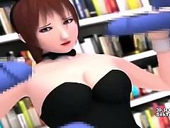 3D Big Tits Animated School Girl Monster Sex