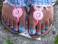 Ashley Asberry Blue Toenails