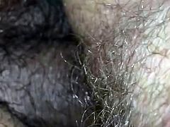 Cream pie on my girls hairy pussy