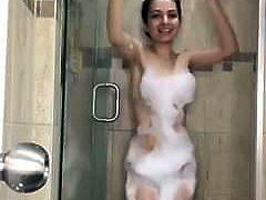 sexy lady dance during taking bath.mp4