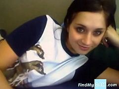 Very hot girlfriend with very tight shaven pussy