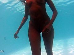 Naked in public pool