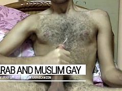 Qatar Arab gay kingdom of cum. Wazir's dick is a foutain of male juice