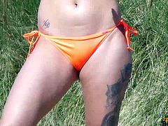 RealBikiniGirls - Anna orange bikini