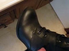 Played, fucked, cummed boots.