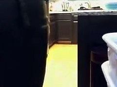 College girl fucked in her parents kitchen