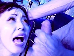 Asian Slut Marica Hase gets dp and facial cum!