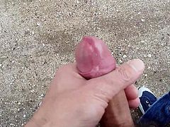 Wanking with precum