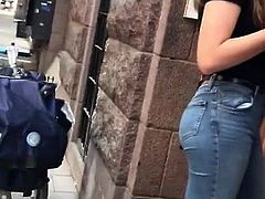 Hot teen in tight jeans