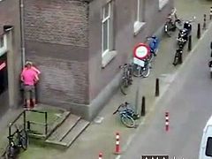 People having sex on the street (The Netherlands).