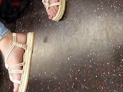 Candid puerto rican milf feet