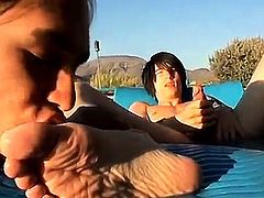 Barely swedish gay twinks first time Cock Stroking Foot