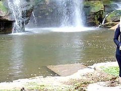 Patricia in the 7 waterfalls