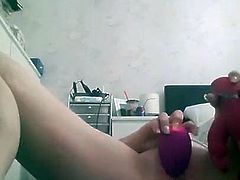 Amateur Milf Solo dildo Masturbation Orgasm