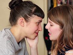 Lesbian Sex Position Lesson and Strap on Fucking - ersties