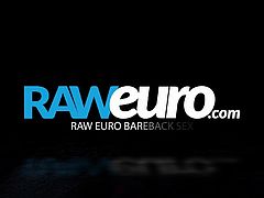 RAWEURO Bareback Redemption with Two Uncut Big Cocked Jocks