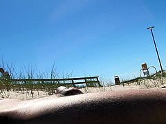 Nudist beach sunbathing, flashing 3