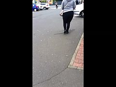 Fat ass walking
