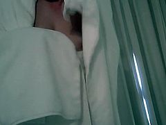 Unaware Wife Drying Tits After Shower