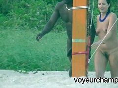 VoyeurChamp.com Exhibitioinist Wife Helena Vs Nude Beach BBC