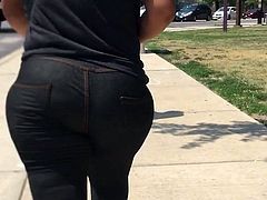 Mexican milf fat ass in Jeans! (Must see)