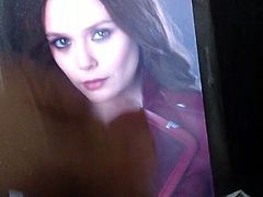 Elizabeth Olsen ( Scarlet Witch ) Cum Tribute