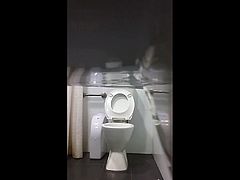 Hidden Cam Toilet Blonde Woman Peeing