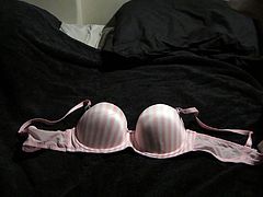 Cum on used VS bra