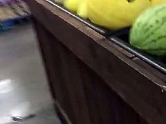 Black Woman with a Gigantic Booty in the Supermarket