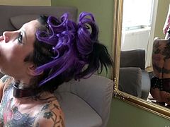 Super whore with tatts Megan Inky gets her anus stretched and destroyed