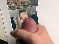 Cumtribute on hot german girl