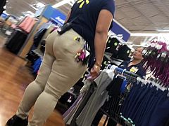 Candid fat ass Walmart employee