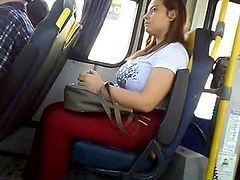 SEXY BUSTY ON THE BUS