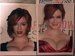 Christina Hendricks Cum Tribute 6