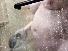 Wife Debbie in the shower