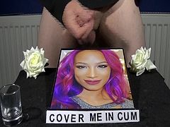 sasha banks cum tribute