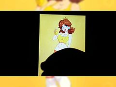 Cum tribute to Princess Daisy