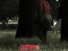 Pissing in the park