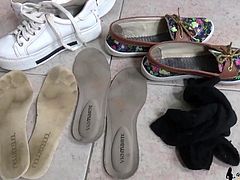 INSOLES AND SHOE WORSHIP SPITTING AND GAGGING -  COMPILATION